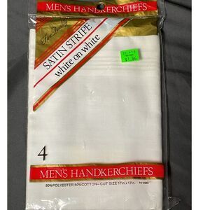 Vintage Hankerchiefs Mens 4 Pack